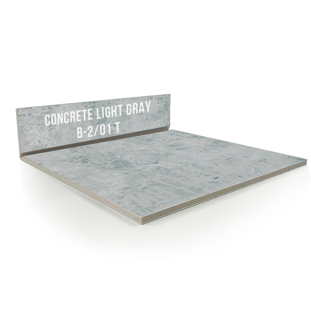 Композитные панели Alcotek concrete light gray b-2/01 t