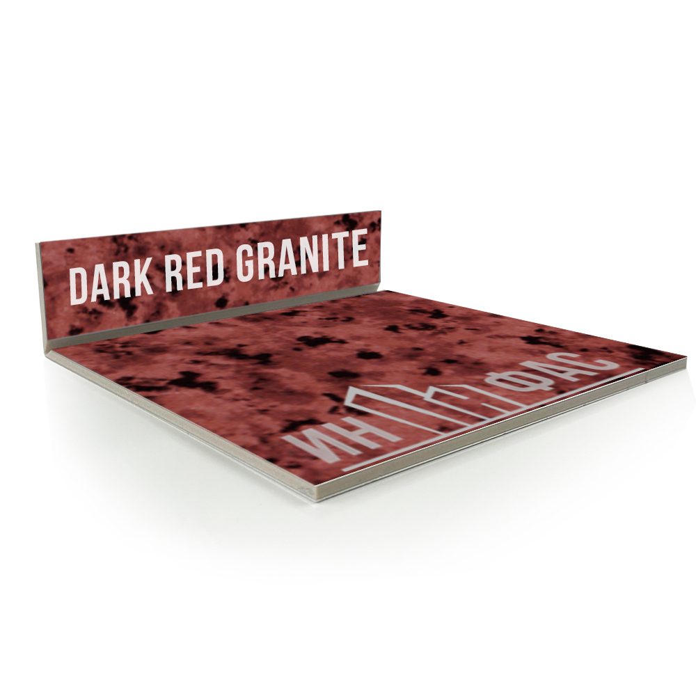 Композитные панели Alcotek dark red granite