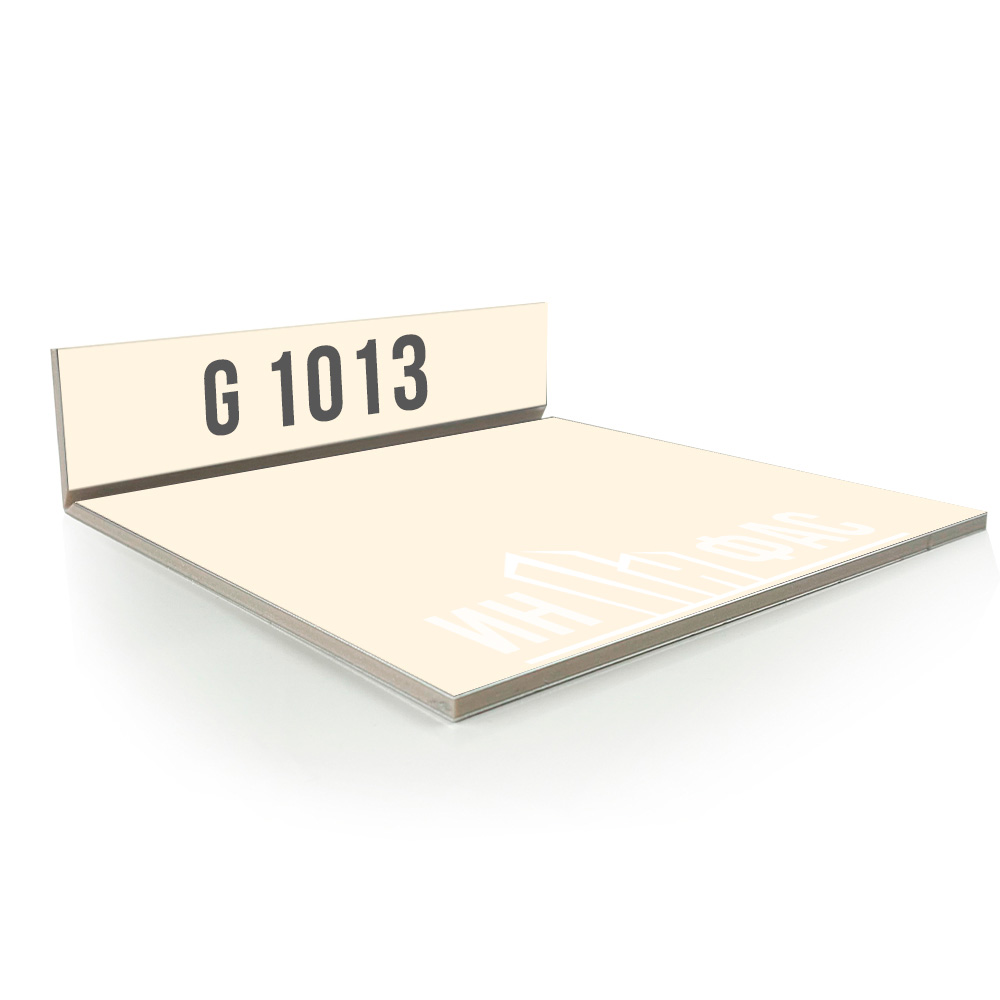 Композитные панели Grossbond G1013 Жемчужно белый