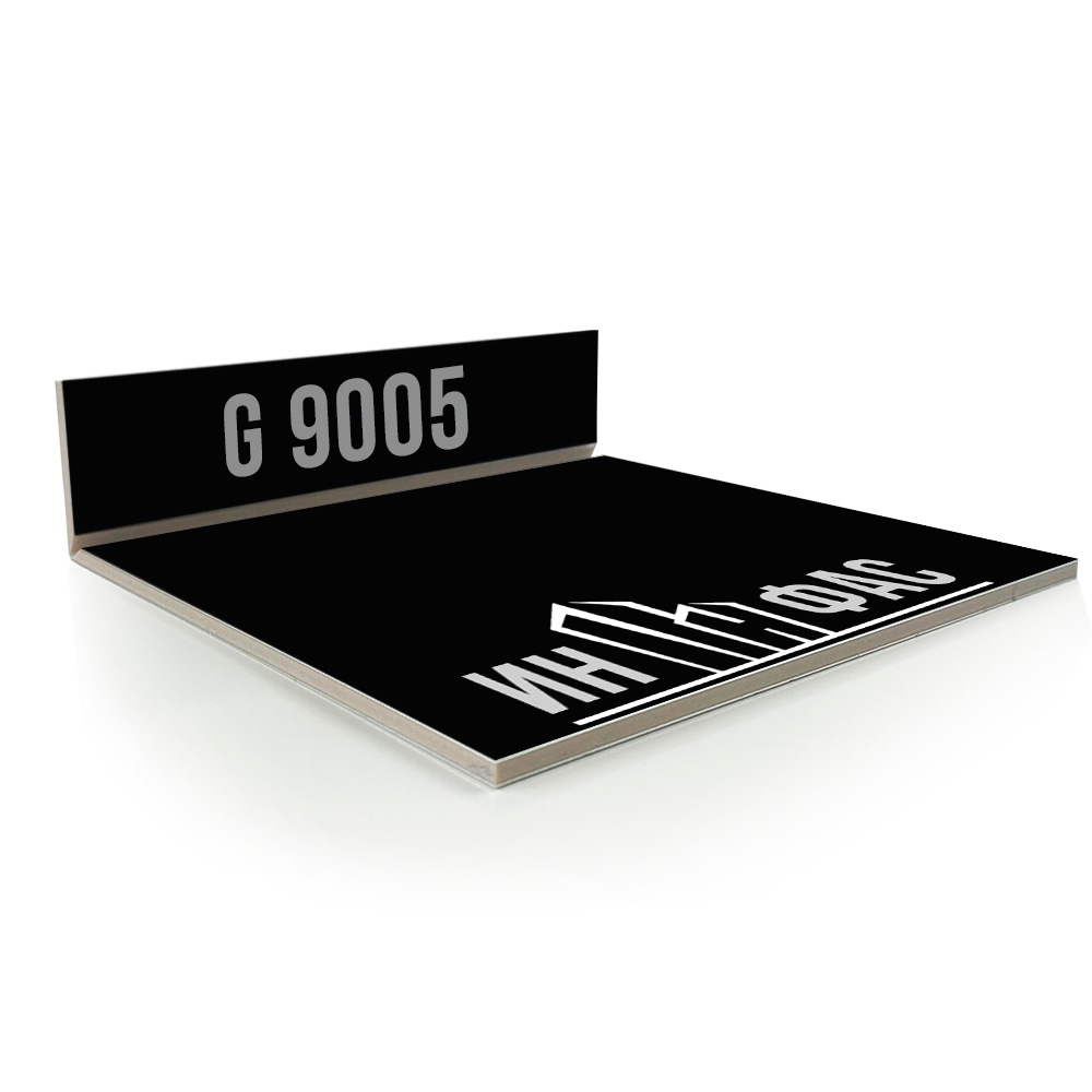 Композитные панели Grossbond G9005 Черный