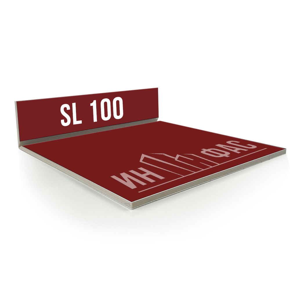 Композитные панели Sibalux sl100 Сигнальный красный