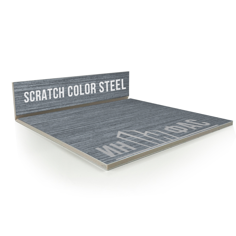 Композитные панели Alcotek scratch color steel