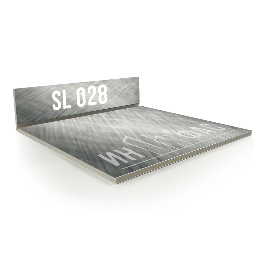Композитные панели Sibalux sl028 Серебро шабрированное