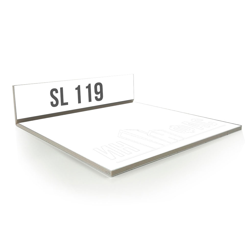 Композитные панели Sibalux sl119 Искристый белый